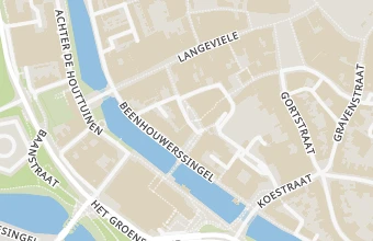 Kaart met de locatie van Middelburg