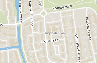 Kaart met de locatie van Het huys voor voeten
