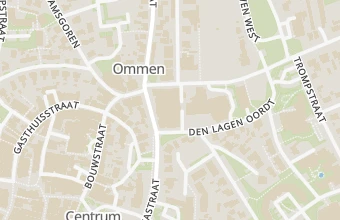 Kaart met de locatie van Voeten en Welzijn