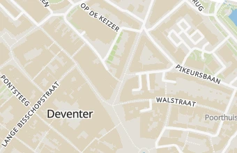 Kaart met de locatie van Anja Pedicure Manicure Deventer