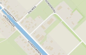 Kaart met de locatie van VoetZorg Stadskanaal