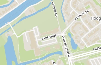 Kaart met de locatie van Pedicure praktijk Varenhof