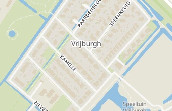 Kaart met de locatie van Pedicure praktijk Vrijburgh