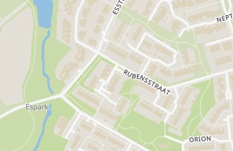 Kaart met de locatie van voetverzorging rosa