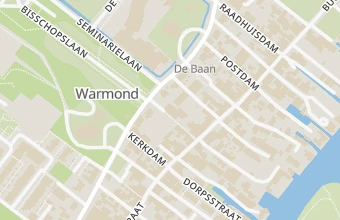 Kaart met de locatie van Voetzorg Rijnland