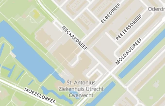 Kaart met de locatie van Pedicure Praktijk de Neckar