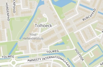 Kaart met de locatie van medisch pedicure Hetty Enning Hellevoetsluis