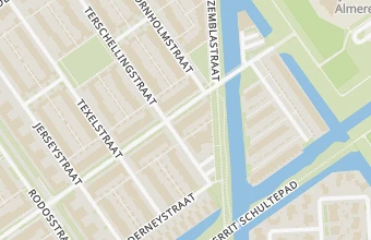 Kaart met de locatie van Marion's pedicurepraktijk