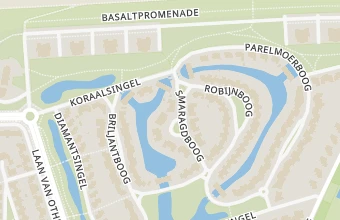 Kaart met de locatie van Hartevoorvoeten