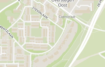 Kaart met de locatie van Voetentuin