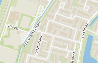 Kaart met de locatie van van t Hooft pedicure