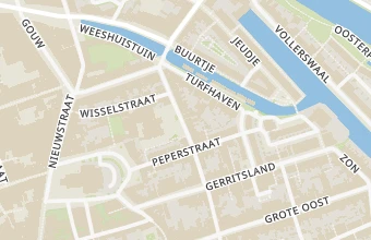 Kaart met de locatie van Pedicure Voetzorg Velthuis