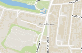 Kaart met de locatie van Voetzorg Hilversum