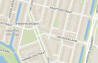 Kaart met de locatie van A. Raaijmakers