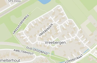 Kaart met de locatie van Voetzorg Thuis