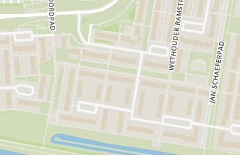 Kaart met de locatie van Vera van den Berg