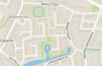 Kaart met de locatie van Desalon kapelle