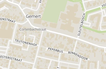 Kaart met de locatie van Voetzorg Peelrand