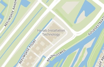 Kaart met de locatie van Hennekes Pedicure Reeuwijk Bodegraven