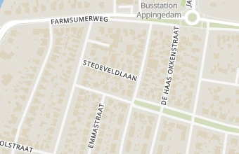 Kaart met de locatie van pedicura voetverzorging in appingedam