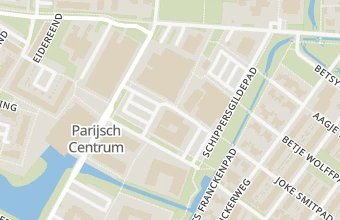 Kaart met de locatie van PediBella medisch pedicure praktijk Parijsch