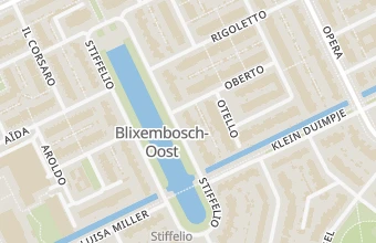Kaart met de locatie van Pedicurepraktijk Blixembosch