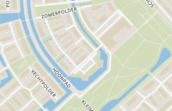 Kaart met de locatie van Pedicurepraktijk ‘De Polders’