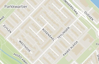 Kaart met de locatie van Pedicurepraktijk Rosendael