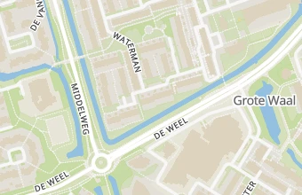 Kaart met de locatie van Pedicure Praktijk Angelique Hoorn
