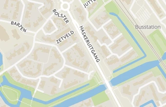 Kaart met de locatie van Pedicurepraktijk De Gouden Teen
