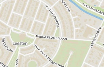 Kaart met de locatie van Manon's voetzorg