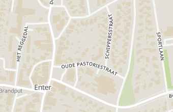 Kaart met de locatie van Voetzorg Enter