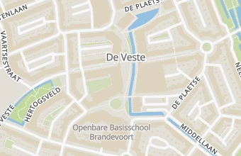 Kaart met de locatie van Voetcentrum Helmond, medisch pedicure